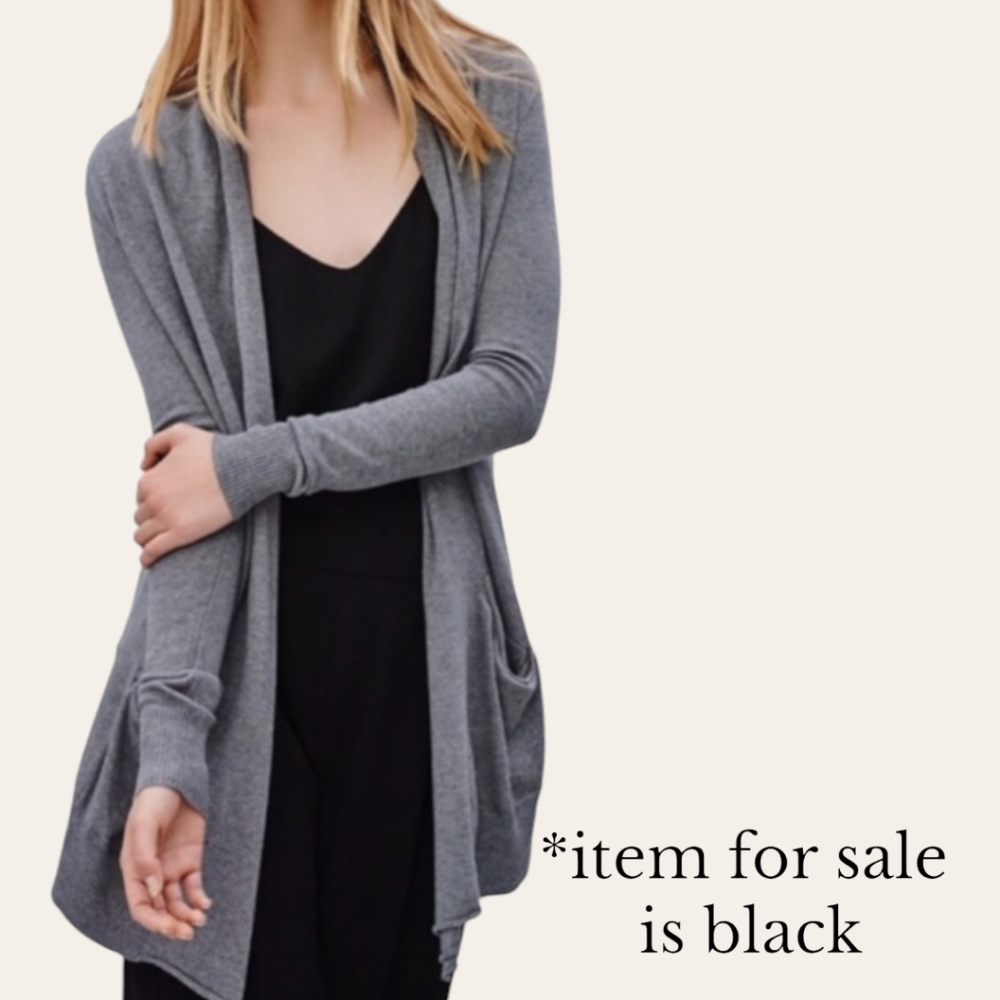 🖤 Aritzia Wilfred Flaubert Silk Cotton Cashmere Open Longline Cardigan, S